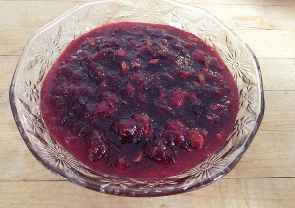 finished cranberry sauce